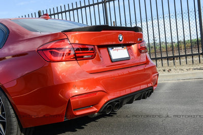 BMW F80 M3 F30 3 Series M Style Carbon Fiber Trunk Spoiler - JL Motoring