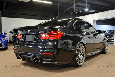 BMW F80 M3 F30 3 Series Performance Style Carbon Fiber Trunk Spoiler - JL Motoring