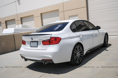 BMW F80 M3 F30 3 Series Performance Style Carbon Fiber Trunk Spoiler - JL Motoring