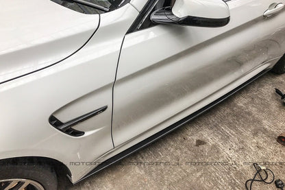 BMW F82 F83 M4 Performance Carbon Fiber Side Skirts - JL Motoring