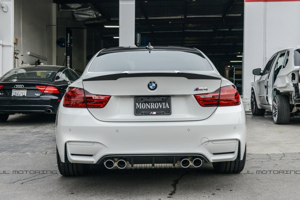 BMW F82 M4 Coupe Performance Style Carbon Fiber Trunk Spoiler - JL Motoring