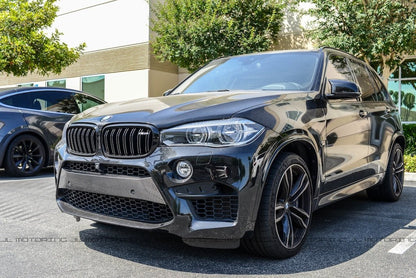 BMW F85 X5 M F86 X6 M Carbon Fiber Front Bumper Trim - JL Motoring