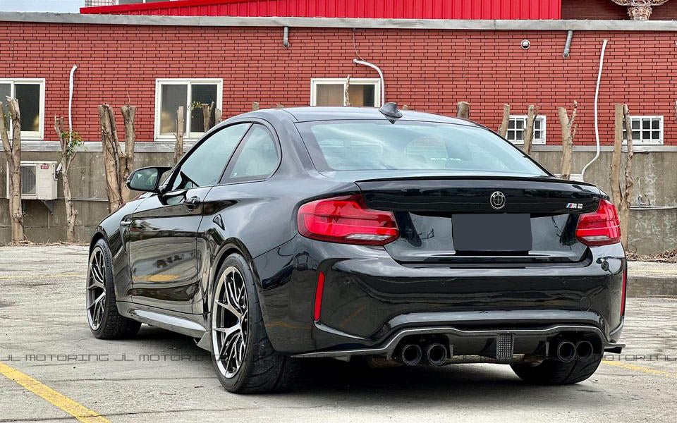 BMW F87 M2 F1 Style LED Carbon Fiber Rear Diffuser - JL Motoring
