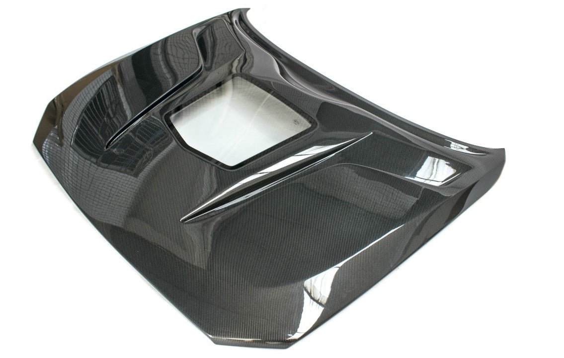 BMW F87 M2 M2C F22 2 Series Tempered Glass Carbon Fiber Hood - JL Motoring