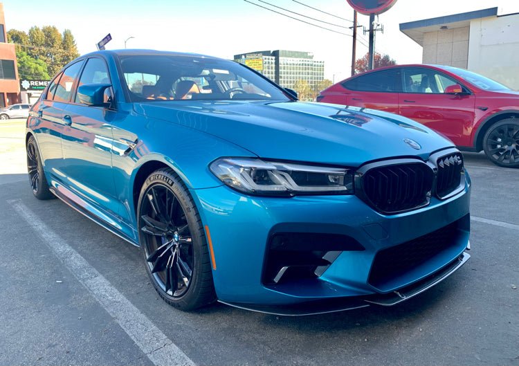 BMW F90 LCI M5 Carbon Fiber Front Splitters - JL Motoring