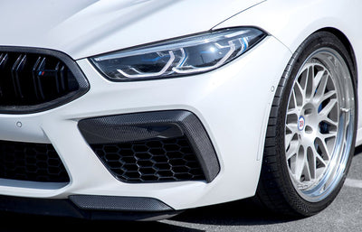 BMW F91 F92 F93 M8 Carbon Fiber Bumper Trims - JL Motoring