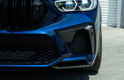 BMW F95 X5 M Carbon Fiber Front Bumper Trims - JL Motoring
