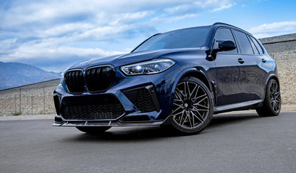 BMW F95 X5 M Carbon Fiber Front Splitters - JL Motoring