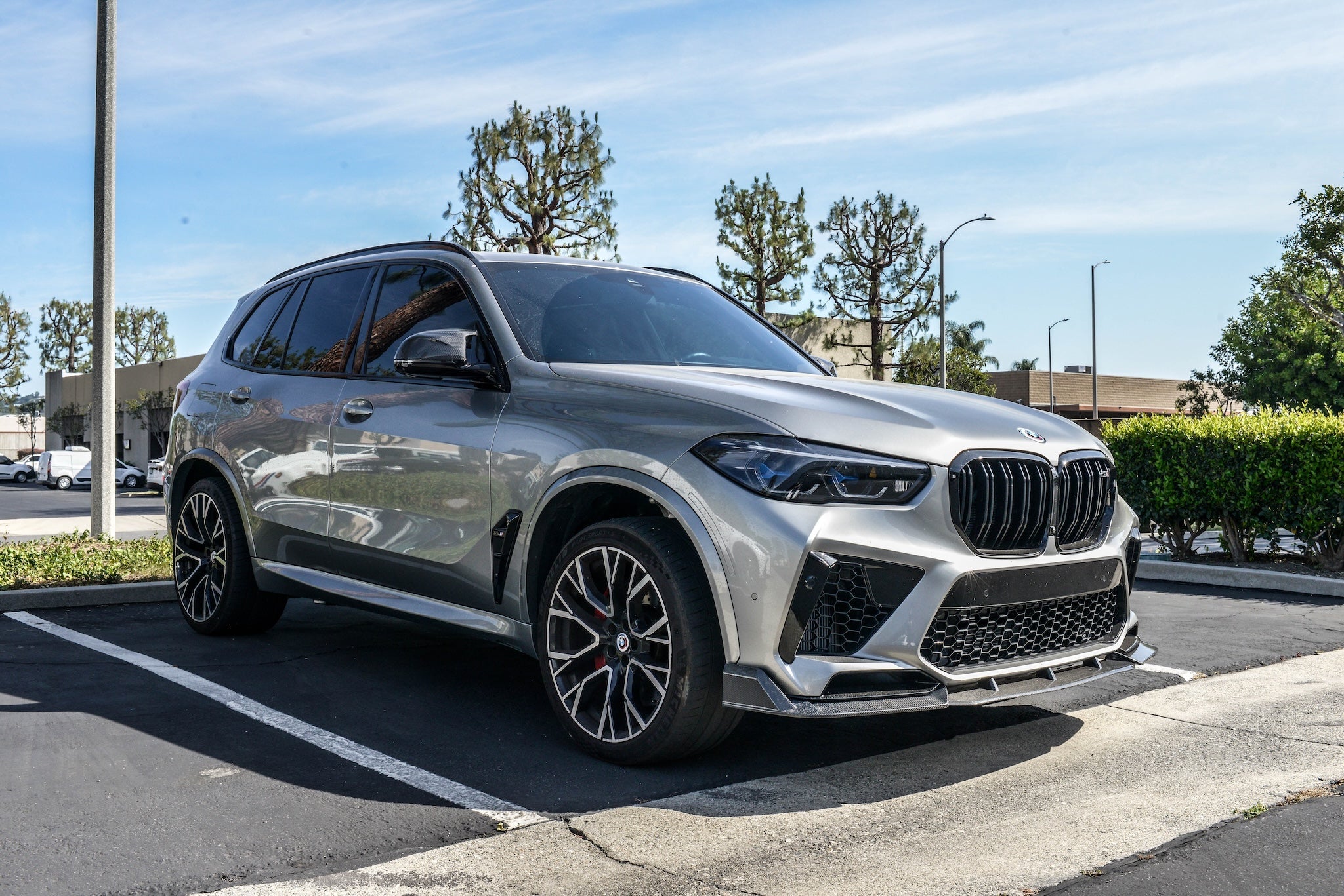 BMW F95 X5 M Carbon Fiber Front Splitters - JL Motoring