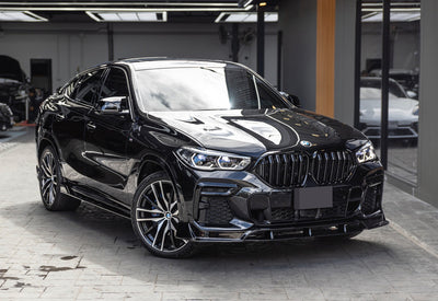 BMW G06 X6 M Sport Front Lip installed - JL Motoring