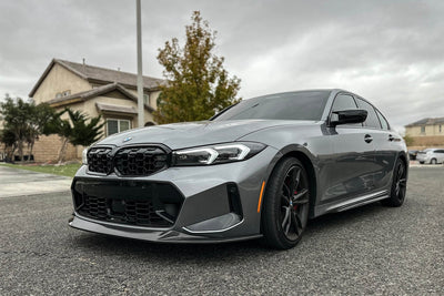 BMW G20 3 Series M Sport Performance Carbon Fiber Side Skirts installed - JL Motoring