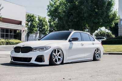 BMW G20 3 Series M Sport Performance Carbon Fiber Side Skirts side view - JL Motoring