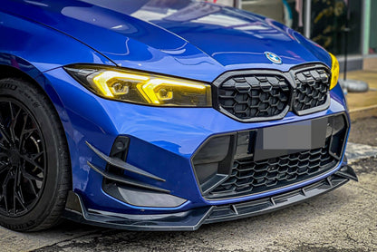 BMW G20 G21 Facelift LCI 3 Series M Sport Front Splitters - JL Motoring