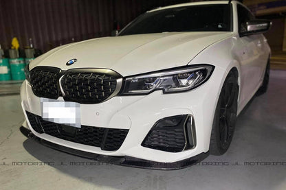 BMW G20 M340 3 Series M Sport 3D Carbon Fiber Front Lip - JL Motoring