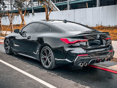 BMW G22 G23 4 Series M440 430 M Sport Carbon Fiber Rear Diffuser - JL Motoring