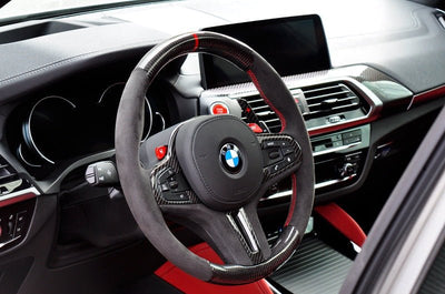 BMW G22 G26 4 Series Carbon Fiber Steering Wheel - JL Motoring
