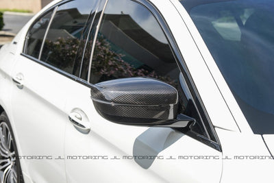BMW G30 5 Series Carbon Fiber Mirror Covers - JL Motoring