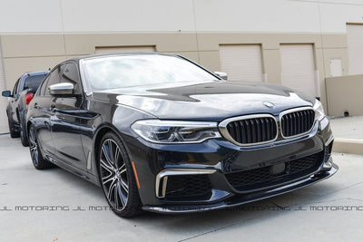 BMW G30 M Sport 3D Style Carbon Fiber Front Lip - JL Motoring