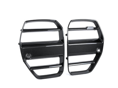 BMW G80 G81 M3 G82 G83 M4 Carbon Fiber Front Grille - JL Motoring
