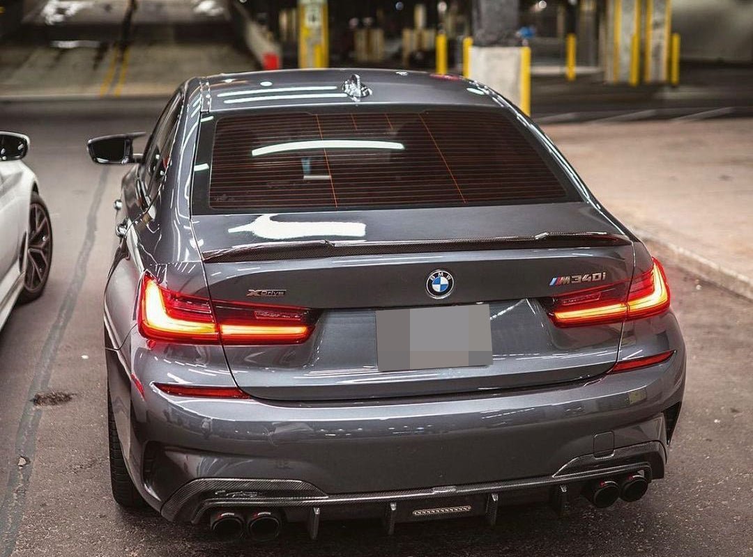 BMW G80 M3 G20 3 Series CS Carbon Fiber Trunk Spoiler - JL Motoring