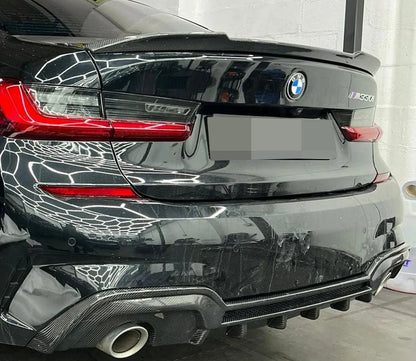 BMW G80 M3 G20 3 Series CS Carbon Fiber Trunk Spoiler - JL Motoring