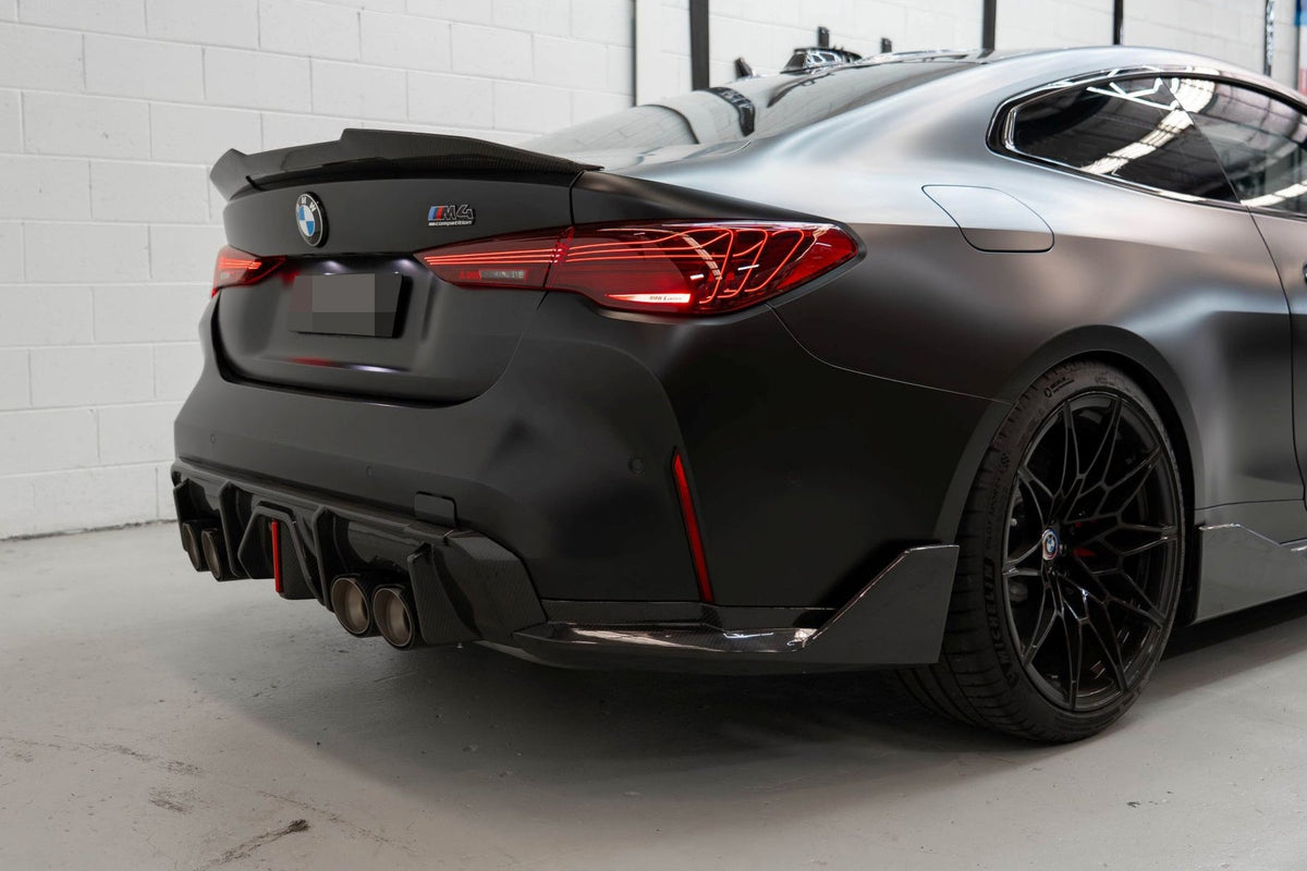 BMW G80 M3 G82 G83 M4 Performance Style Carbon Fiber Rear Winglet Set - JL Motoring