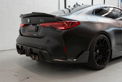BMW G80 M3 G82 G83 M4 Performance Style Carbon Fiber Rear Winglet Set - JL Motoring