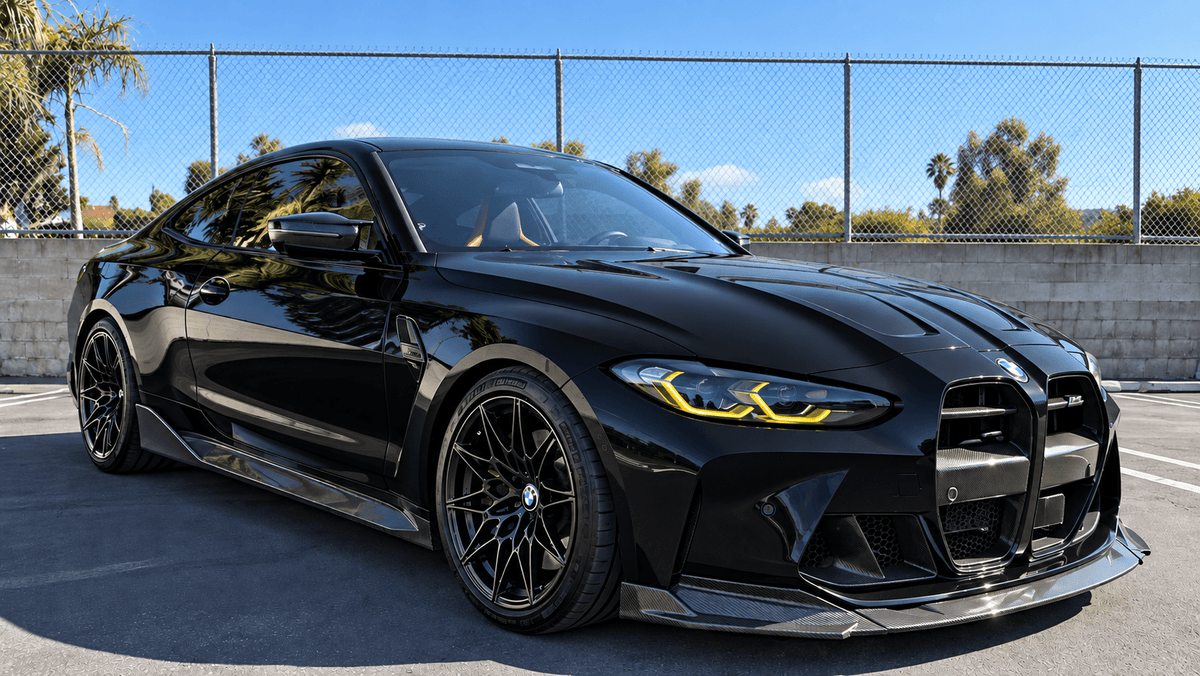 BMW G80 M3 G82 G83 M4 V2 Carbon Fiber Front Lip - JL Motoring