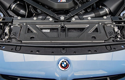 BMW G87 M2 Carbon Fiber Cooling Panel installed - JL Motoring