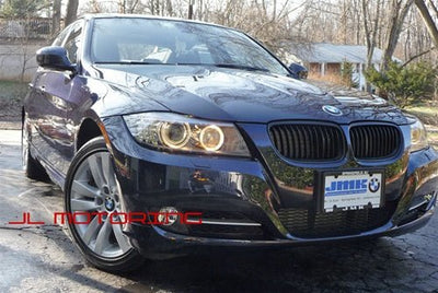 BMW Matte Black Front Grilles - E90 E91 LCI 3 Series 2009+ - JL Motoring