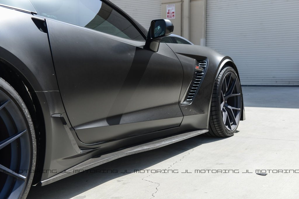 Chevrolet C7 Corvette Stage 2 Carbon Fiber Side Skirts - JL Motoring