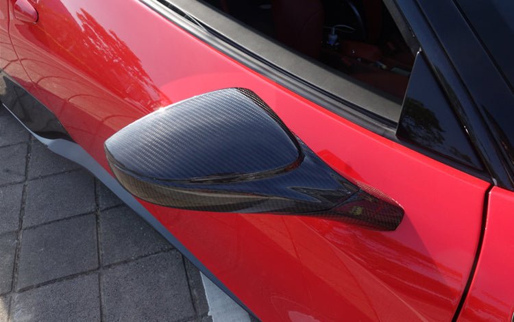 Ferrari 458 Italia Carbon Fiber Full Replacement Mirrors - JL Motoring