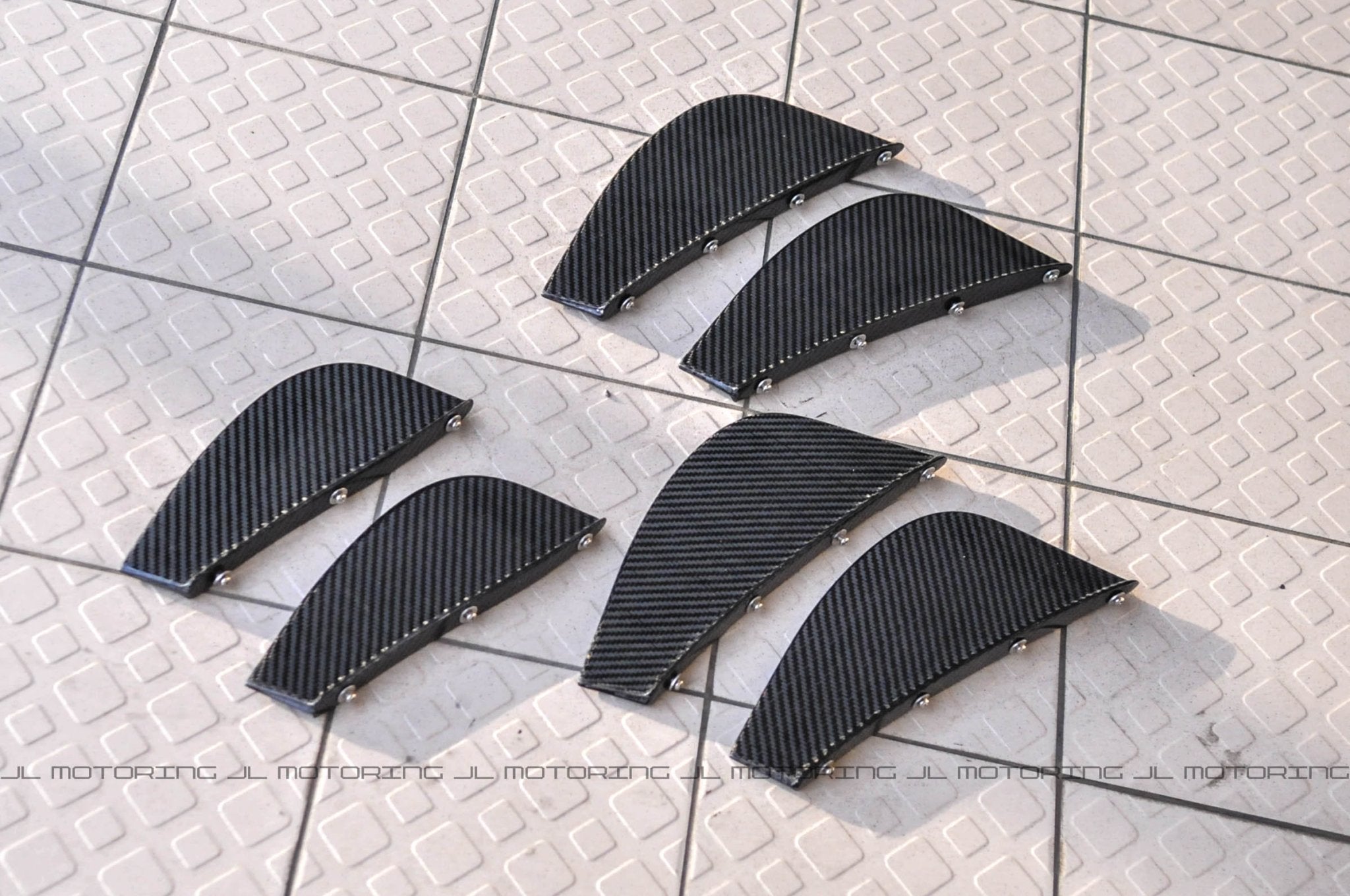 Ferrari 458 Italia Carbon Fiber Rear Diffuser Fins - JL Motoring