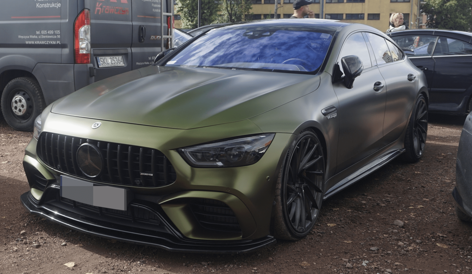 x290 フロントリップスポイラー Mercedes AMG GT GTS X290 Carbon Fiber Front Lip - JL Motoring