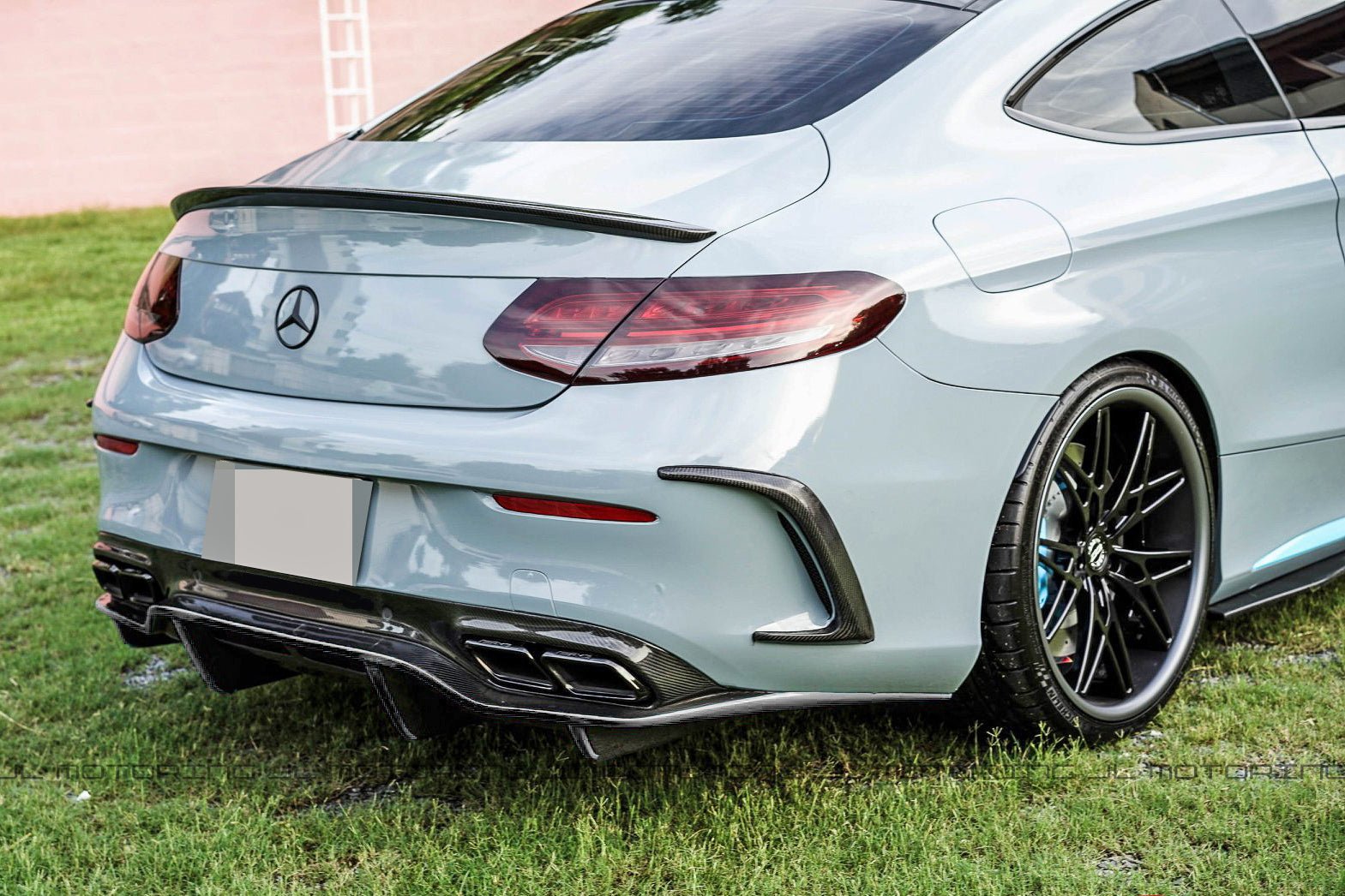 Mercedes Benz C205 C63 C63S AMG GTX Carbon Fiber Rear Diffuser - JL Motoring