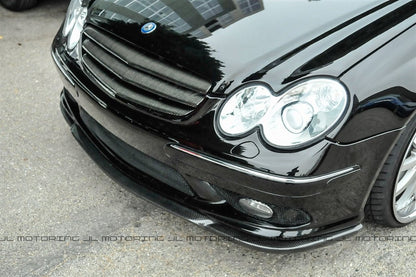 Mercedes Benz Carbon Fiber Front Lip - W209 CLK AMG W203 C55 AMG - JL Motoring