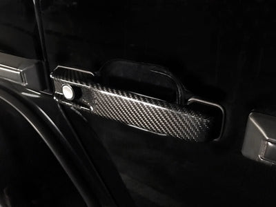 Mercedes Benz G Class Carbon Fiber Door Handle Trims installed - JL Motoring