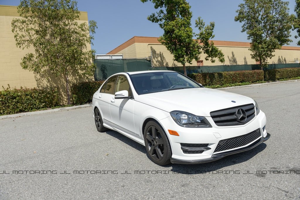 Mercedes Benz W204 C Class Carbon Fiber Front Lip - JL Motoring