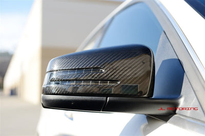 Mercedes Benz W204 C Class Carbon Fiber Mirror Covers - JL Motoring