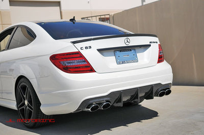 Mercedes Benz W204 C Coupe AMG Style Carbon Fiber Trunk Spoiler - JL Motoring