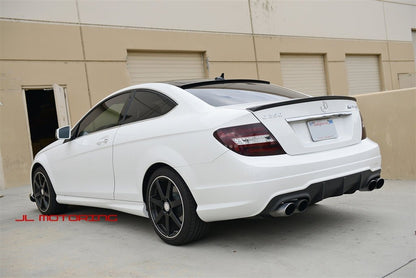 Mercedes Benz W204 C Coupe AMG Style Carbon Fiber Trunk Spoiler - JL Motoring