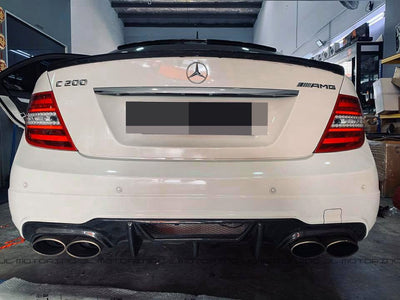 Mercedes Benz W204 C63 2012+ Carbon Fiber Rear Diffuser - JL Motoring