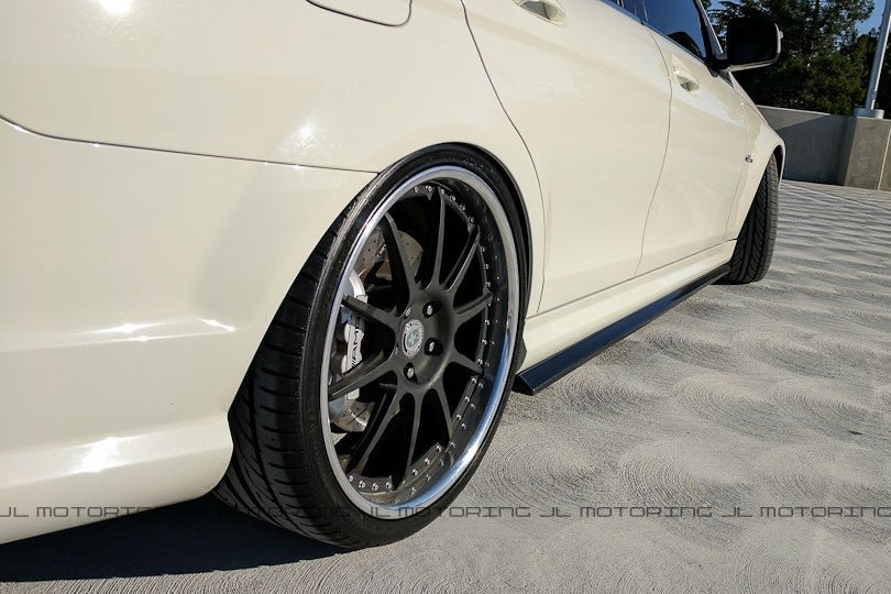 Mercedes Benz W204 C63 AMG Carbon Fiber Side Skirts - JL Motoring