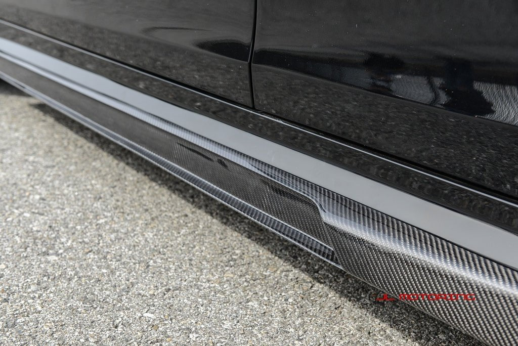 Mercedes Benz W204 C63 Carbon Fiber Side Skirts - JL Motoring