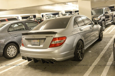 Mercedes Benz W204 Carbon Fiber Rear Bumper Extensions - JL Motoring