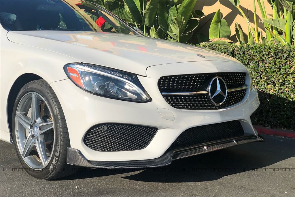 Mercedes Benz W205 C300 C450 AMG C43 Carbon Fiber Front Lip - JL Motoring