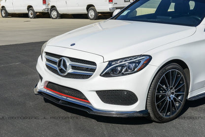 Mercedes Benz W205 C300 C450 AMG C43 Carbon Fiber Front Lip - JL Motoring