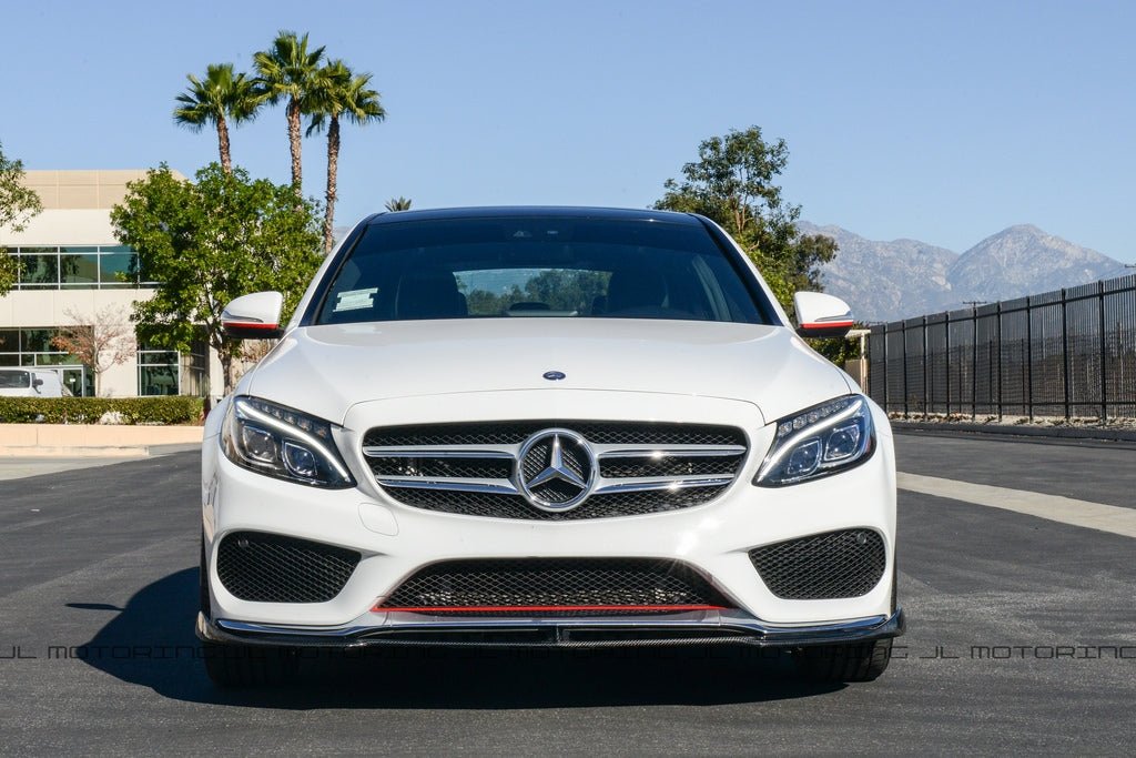 Mercedes Benz W205 C300 C450 AMG C43 Carbon Fiber Front Lip - JL Motoring