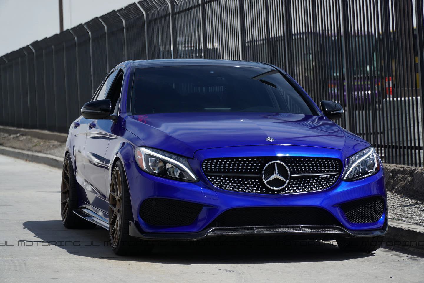 Mercedes Benz W205 C300 C450 AMG C43 Carbon Fiber Front Lip - JL Motoring