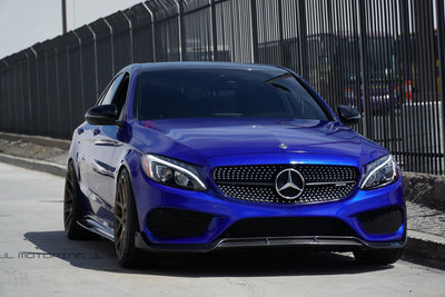 Mercedes Benz W205 C300 C450 AMG C43 Carbon Fiber Front Lip - JL Motoring